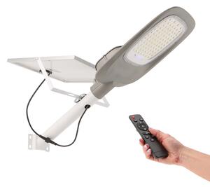 Lampione stradale Led 200W Grigio con pannello solare IP65 Bianco freddo 6000K con sensore crepuscolare M LEDME