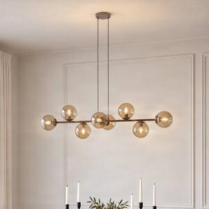 Lampada a sospensione Rossi EMIBIG LIGHTING, dimmerabile, Crema / Ambra, Soggiorno / Sala da pranzo, Vetro, Moderno, Lampada a sospensione