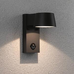 Paulmann Capea applique LED da esterni con sensore, Nero, Alluminio, Moderno