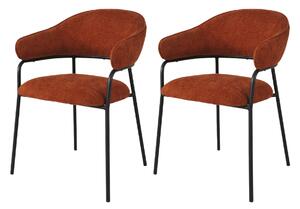 HOMCOM Set 2 Sedie Moderne E Imbottite Per Salotto O Soggiorno Con Rivestimento Effetto Velluto 57x58x88cm Grigio~839 168gy
