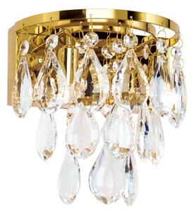 Orion WA 2-1369/2 - Applique di cristallo CELESTE 2xG9/40W/230V oro