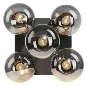 JUST LIGHT. 14602-18 - Lampadario a sospensione con supporto rigido WIDOW 5xE14/25W/230V nero