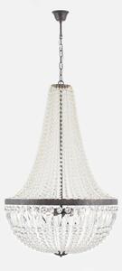 Orion HL 6-1497/6 - Lampadario di cristallo a sospensione con catena ARILA 6xE27/60W/230V marrone/patina