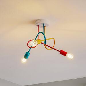 Plafoniera soffitto Oxford HELAM, dimmerabile, Multicolore, Soggiorno / Sala da pranzo, Metallo, Giovanile, Plafoniera