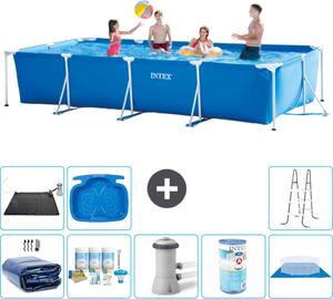 Piscina fuori terra rettangolare - 450x220x84 cm - 9 pezzi - Modello S40297