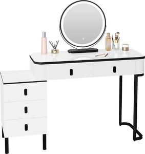 HOMCOM Comodino Moderno Stile Industriale Con Cassetto, Tavolino Da Salotto In Legno E Acciaio 53x41 5x37cm Grigio 84328138