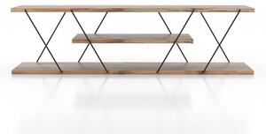 Mobile TV colore naturale in noce 120x33 cm Canaz - Kalune Design
