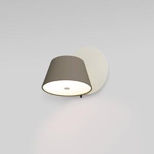 MARSET Tam Tam applique a 1 luce bianco opaco/marrone