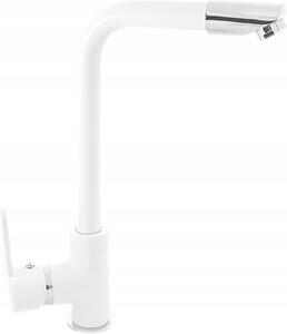 Granitan | MOVE - Rubinetto da cucina - Orientabile a 360° - Bianco - Ottone - Carica in Vetroceramica