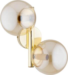 Lampada da parete ERAL 2xE14/10W/230V oro/beige/fumé