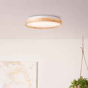 BRILLANTE plafoniera moderna a LED ALSON | lampada da soffitto con paralume in legno sostenibile | colore della luce regolabile | 26W 2500 lumen 300 - 4500 Kelvin | Ø 39,5 cm | metallo/legno/plastica