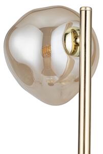 Brilagi - Lampada da terra VULCANO 3xG9/8W/230V oro/beige fumé