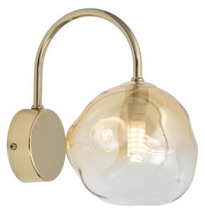 Brilagi - Lampada da parete VULCANO 1xG9/8W/230V dorata/beige fumé