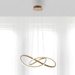 JUST LIGHT. Lampada LED sospensione Maria, 3-step-dim, ottone