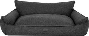 Letto ortopedico per cani JOKER letto per cani divano letto cestino materasso letto per animali XXL 106x80 cm nero sembra lino