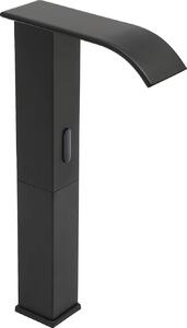Miscelatore automatico a infrarossi - Rubinetto per lavabo - Da appoggio - Miscelatore monocomando - Caldo/freddo - Cartuccia in Vetroceramica - Corpo in metallo - Nero