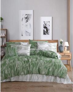 L'Essentiel Linge de Maison, Lara - Verde, Set copripiumino Ranforce (FR), Verde, 100 % COTONE RANFORCE, 240 x 220 cm