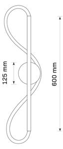 Applique a LED EMMA LED/19W/230V nero
