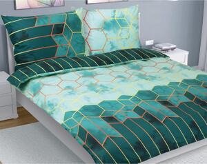 Lenzuolo matrimoniale in cotone - 1 pezzo 200x200, 70x90 - verde
