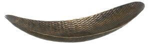 Vassoio decorativo in metallo 48x16 cm Bronze - Ixia