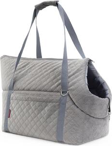 Borsa per cani Borsa da trasporto per cani Scatola da trasporto per gatti Borsa nuova in velluto grigio M