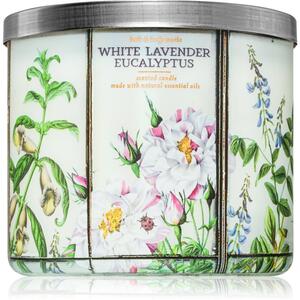 Bath & Body Works White Lavender Eucalyptus candela profumata 411 g