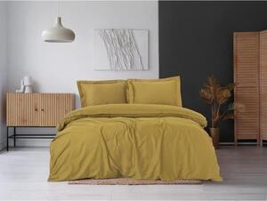 L'Essentiel Linge de Maison, Elegant - Mustard, Mustard, Set copripiumino King in raso (FR), 100 % cotone sateen, 240 x 220 cm