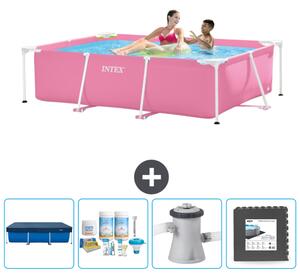 Piscina fuori terra rettangolare - 220x150x60 cm - 5 pezzi - Modello SCB3