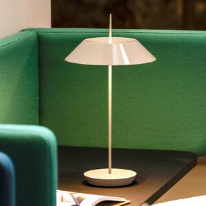 Vibia Mayfair Mini LED da tavolo, accu, beige