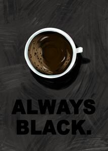 Illustrazione Black Coffee, EMELIEmaria