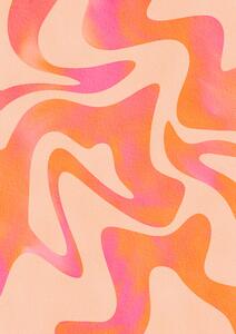 Illustrazione Abstract Wave - Peach Fuzz, Baroo Bloom