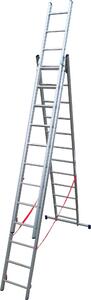 Scala Stilo Alluminio Tripla/Estensibile Gr En 131 - 3x11 gr. cm.314-706h. Kg.20 base cm.118(SL310-3)