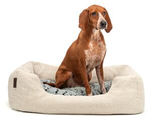 Cuccia lionto screziata con cuscino reversibile, 80x60 cm, beige /2