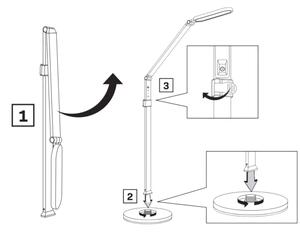 Lampada da terra touch a LED dimmerabile FERRARA LED/13W/230V 3000/4000/6000K