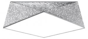 Lampada da soffitto HEXA 45 argento 3xE27 15W PVC 15x45x45cm Sollux Lighting