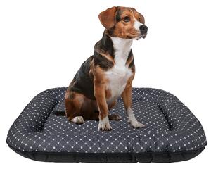 Cuccia per cani - Tappetino per cani impermeabile e lavabile in Codura | In & Outdoor per cani di taglia media e grande | Colore: Nero/Modello: Zampa, Misura L: 95 x 75