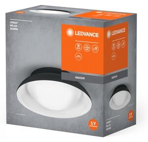 Ledvance - Plafoniera ORBIS MILAN 2xE27/10W/230V nero