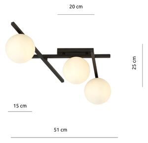 Plafoniera SMART 3xE14/10W/230V nero/bianco