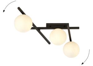 Plafoniera SMART 3xE14/10W/230V nero/bianco