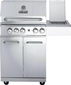 All'Grill ALL'GRILL ALLROUNDER M Modulo base modulare in acciaio inox 3 bruciatori 1 bruciatore laterale Bruciatore posteriore