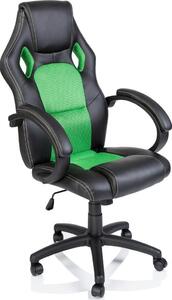 TRESKO Racing sedia direzionale sedia da ufficio sedia girevole sedia sportiva sedia da ufficio sedia da scrivania nero/verde