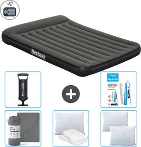 Materasso gonfiabile Bestway - 2 persone - 152 x 203 x 30 cm - Verde - Accessori inclusi