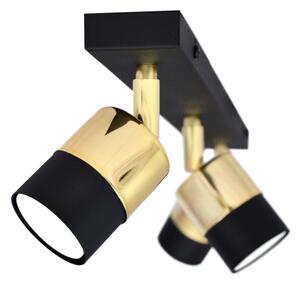 Faretto LED TUBSSON 3xGU10/4,8W/230V nero/oro