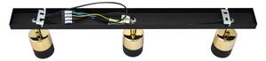 Faretto LED TUBSSON 3xGU10/4,8W/230V nero/oro