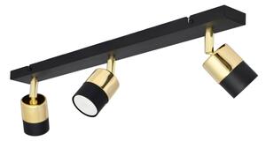 Faretto LED TUBSSON 3xGU10/4,8W/230V nero/oro