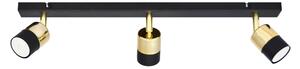 Faretto LED TUBSSON 3xGU10/4,8W/230V nero/oro