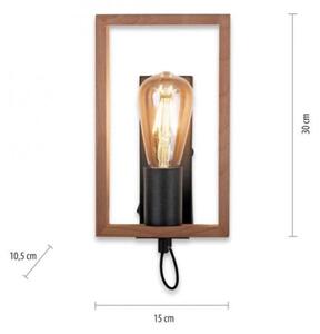 Leuchten Direkt 15654-18 - Applique FRANKY 1xE27/60W/230V