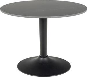 Tavolino Malta Ø60cm in Vetroceramica nera