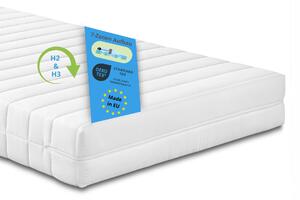 Materasso ortopedico a 7 zone in schiuma fredda, 90 x 200 cm, H2 e H3, 15 cm, materasso reversibile, Bodyprotect Balance Duo