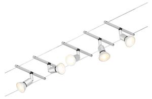 Paulmann 94442 - SET 5xGU5,3/10W Sistema a cavo completo SALT 230V cromo opaco